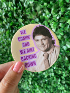 We Comin - Game Day Button-Dear Me Southern Boutique, located in DeRidder, Louisiana