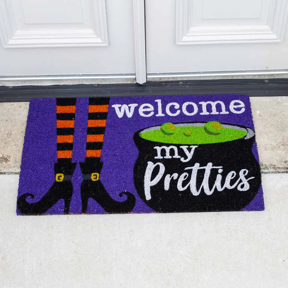 Welcome My Pretties Doormat-Dear Me Southern Boutique, located in DeRidder, Louisiana