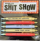 Welcome To The Sh*t Show Pen Set-Pens-Dear Me Southern Boutique, located in DeRidder, Louisiana