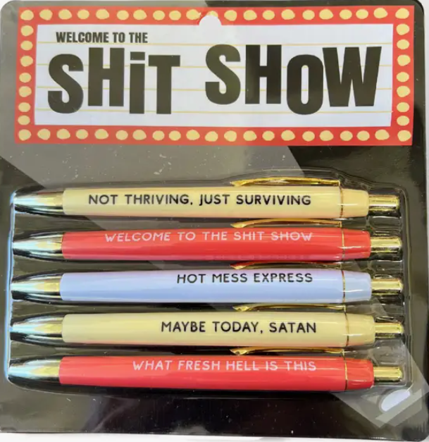 Welcome To The Sh*t Show Pen Set-Pens-Dear Me Southern Boutique, located in DeRidder, Louisiana