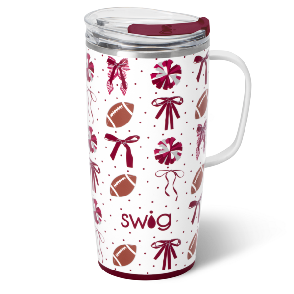 We've Got Spirit Maroon Travel Mug 22oz-Drinkwear-Dear Me Southern Boutique, located in DeRidder, Louisiana