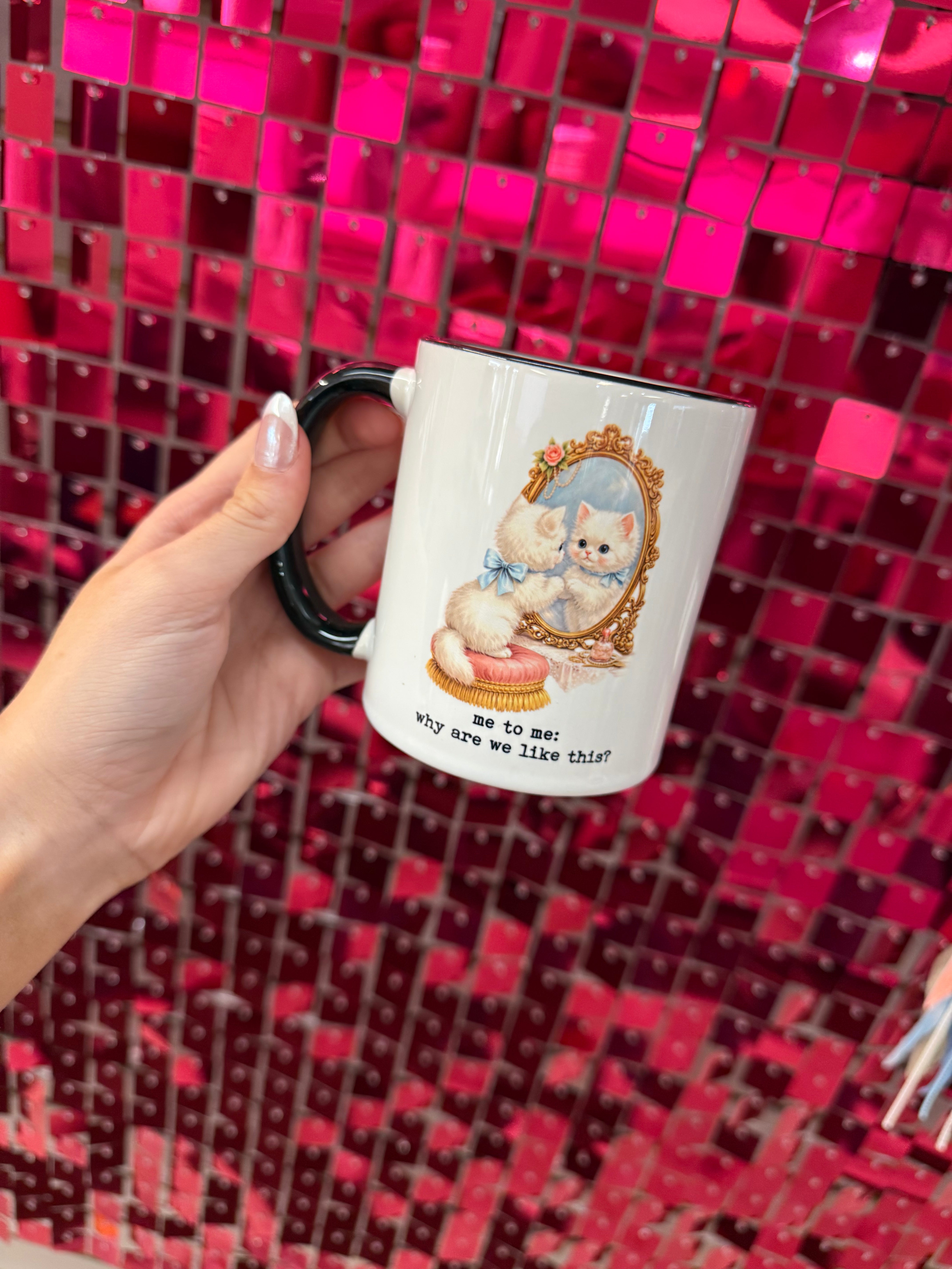Why Are We Like This Mug-Drinkwear-Dear Me Southern Boutique, located in DeRidder, Louisiana