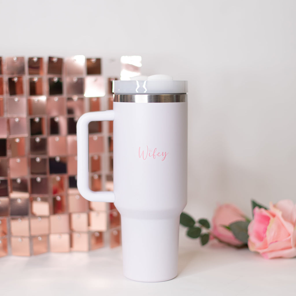 Wifey 40oz Tumbler-Gifts-Dear Me Southern Boutique, located in DeRidder, Louisiana