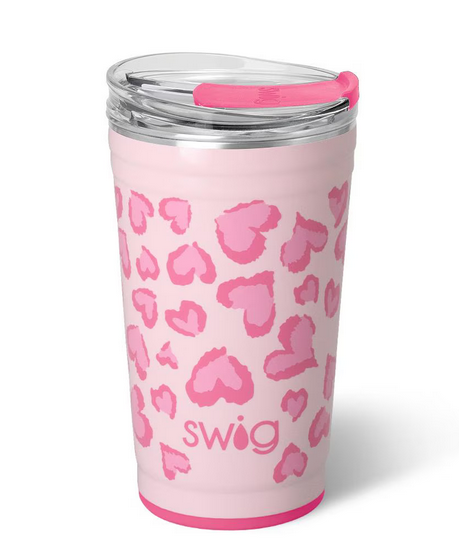 Wild at Heart Swig Party Cup 24oz-Travel Mugs-Dear Me Southern Boutique, located in DeRidder, Louisiana