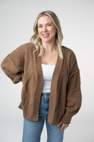 Willow Cardigan - Mocha-Cardigan-Dear Me Southern Boutique, located in DeRidder, Louisiana