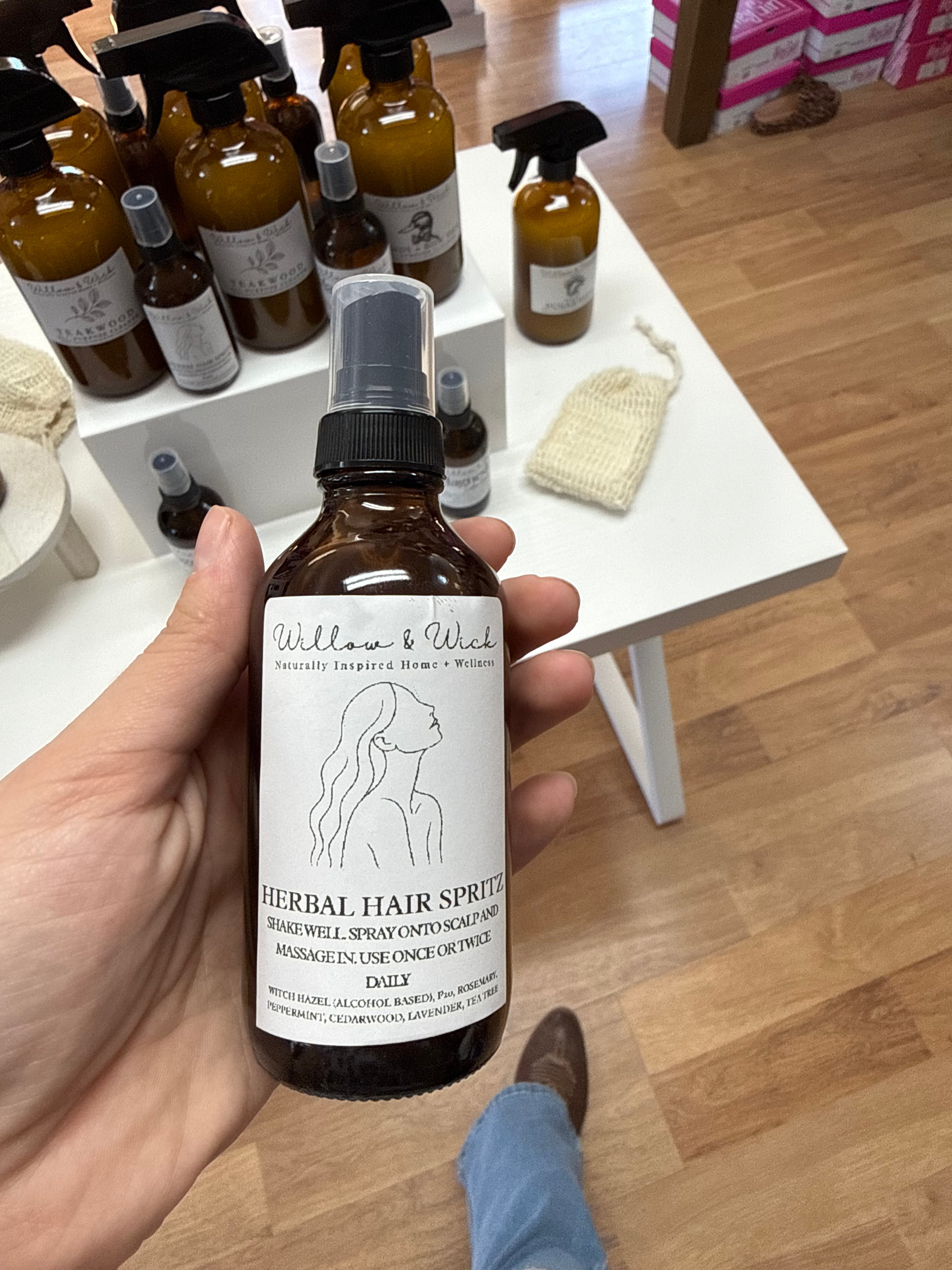 Willow & Wick Herbal Hair Spritz-Household-Dear Me Southern Boutique, located in DeRidder, Louisiana