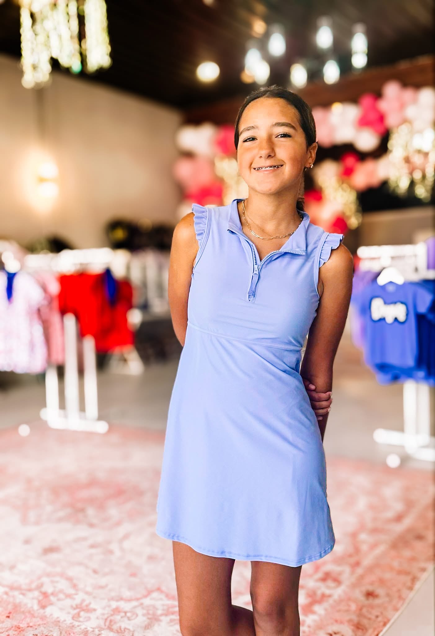 Women's Claire Active Dress Set - Periwinkle-Dresses-Dear Me Southern Boutique, located in DeRidder, Louisiana