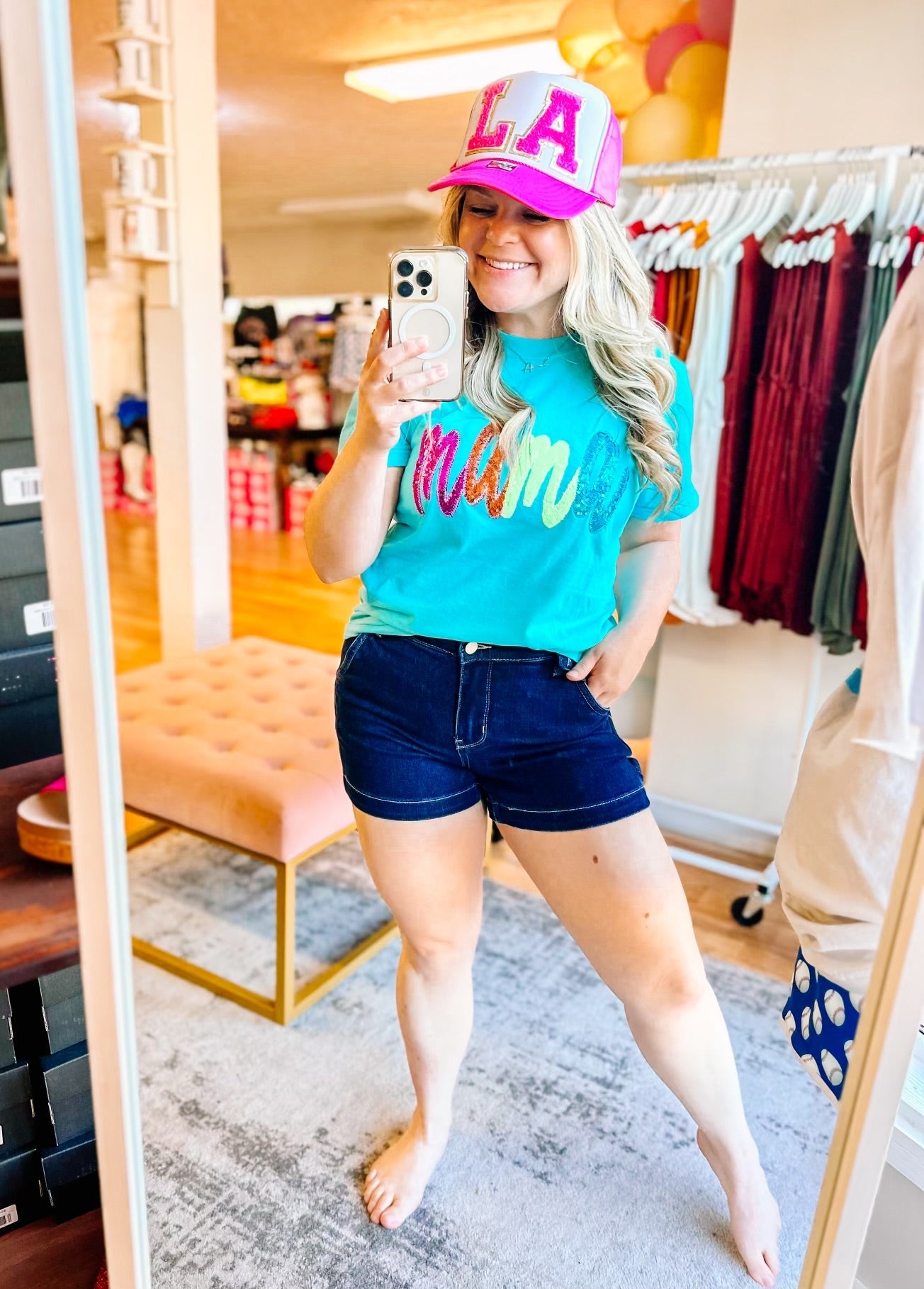 Workin' Babe Carpenter Judy Blue Shorts-Shorts-Dear Me Southern Boutique, located in DeRidder, Louisiana