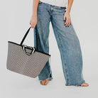 Woven Tiffany Organizer Tote Bag-Presales-Dear Me Southern Boutique, located in DeRidder, Louisiana