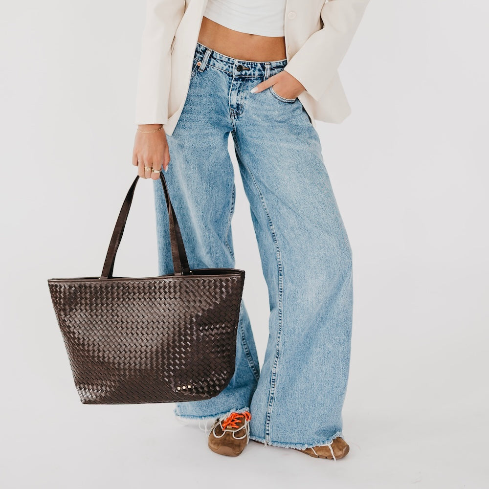 Woven Tiffany Organizer Tote Bag-Presales-Dear Me Southern Boutique, located in DeRidder, Louisiana