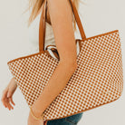 Woven Tiffany Organizer Tote Bag-Presales-Dear Me Southern Boutique, located in DeRidder, Louisiana