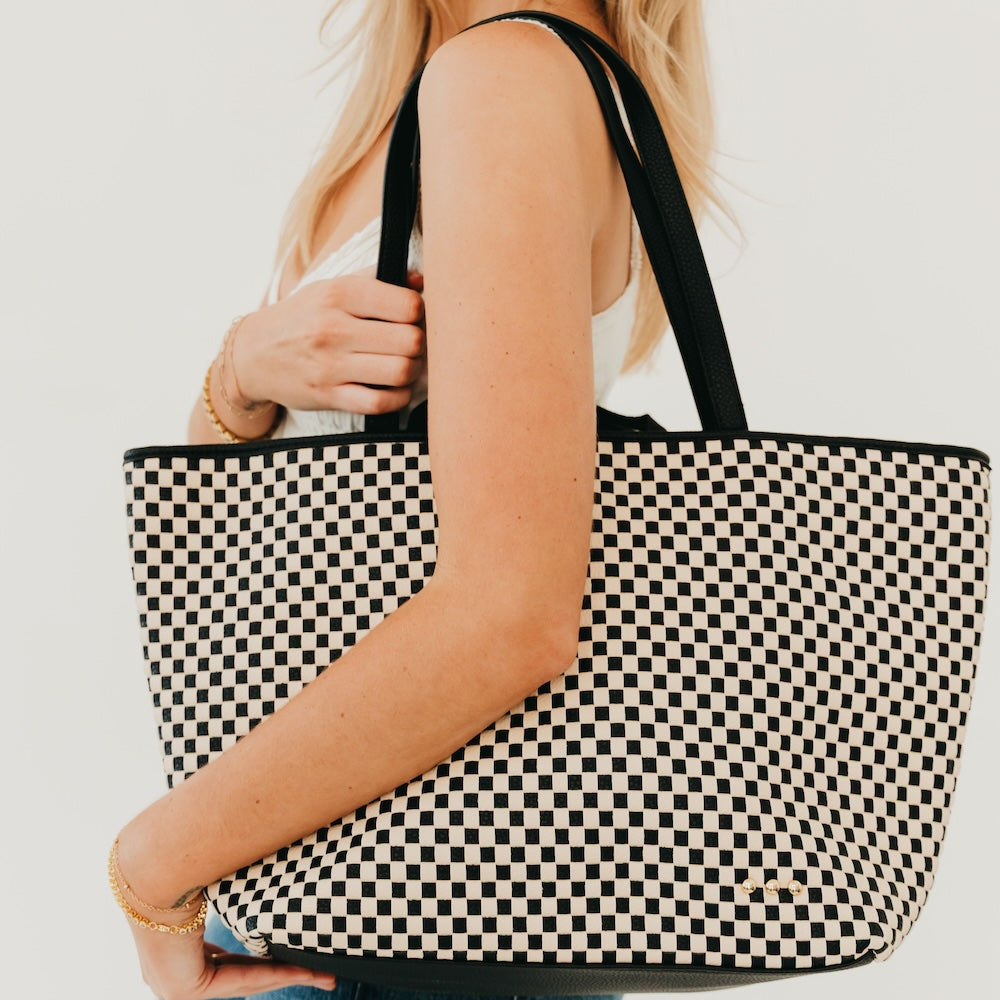 Woven Tiffany Organizer Tote Bag-Presales-Dear Me Southern Boutique, located in DeRidder, Louisiana