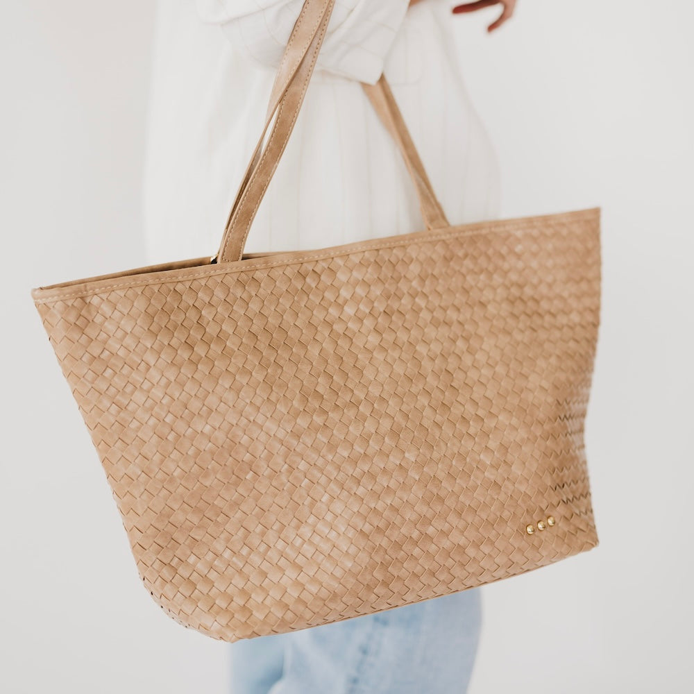 Woven Tiffany Organizer Tote Bag-Presales-Dear Me Southern Boutique, located in DeRidder, Louisiana