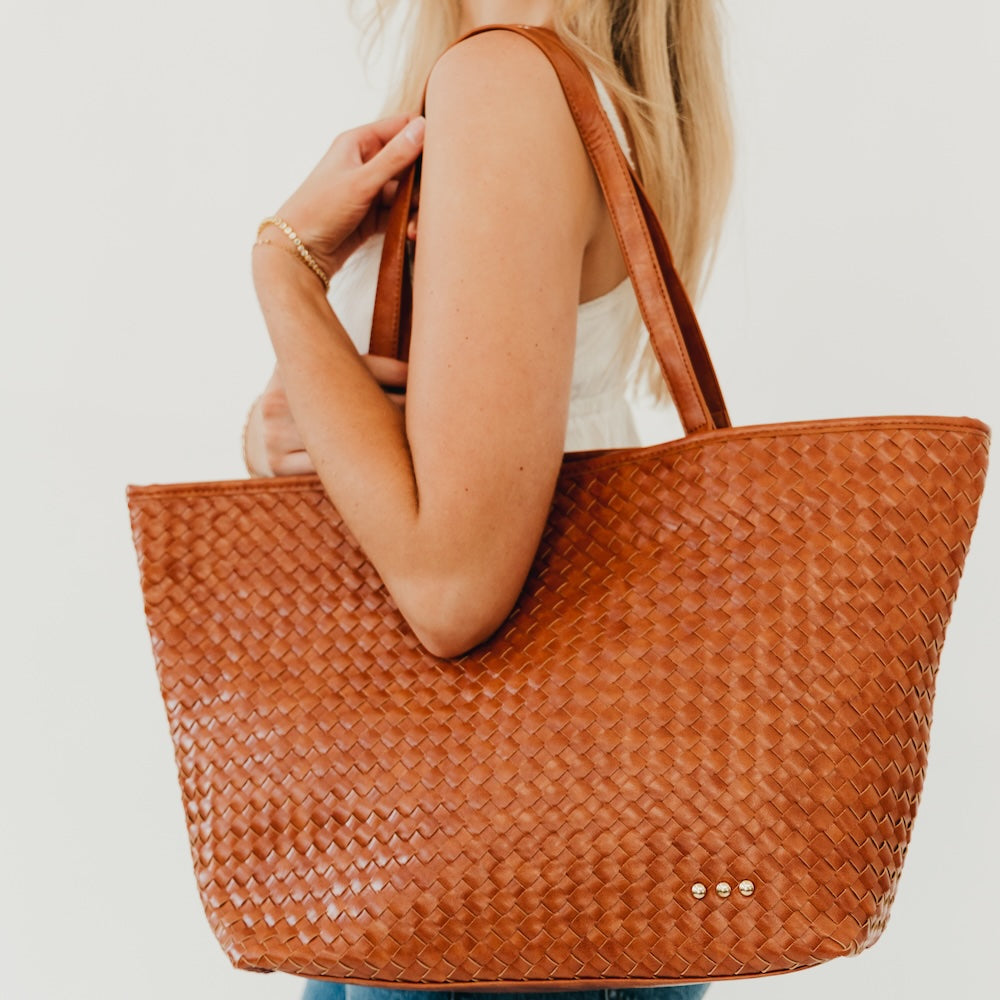 Woven Tiffany Organizer Tote Bag-Presales-Dear Me Southern Boutique, located in DeRidder, Louisiana