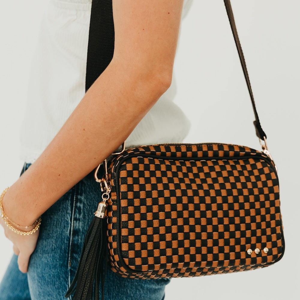 Woven Willow Camera Crossbody Bag-Presales-Dear Me Southern Boutique, located in DeRidder, Louisiana