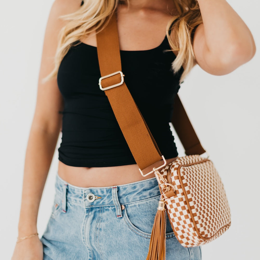 Woven Willow Camera Crossbody Bag-Presales-Dear Me Southern Boutique, located in DeRidder, Louisiana