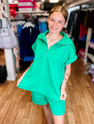 Yacht Club Set- Emerald Pop-Dear Me Southern Boutique, located in DeRidder, Louisiana