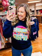 You Can Sit With Us – Romans 15:7-Sweaters-Dear Me Southern Boutique, located in DeRidder, Louisiana