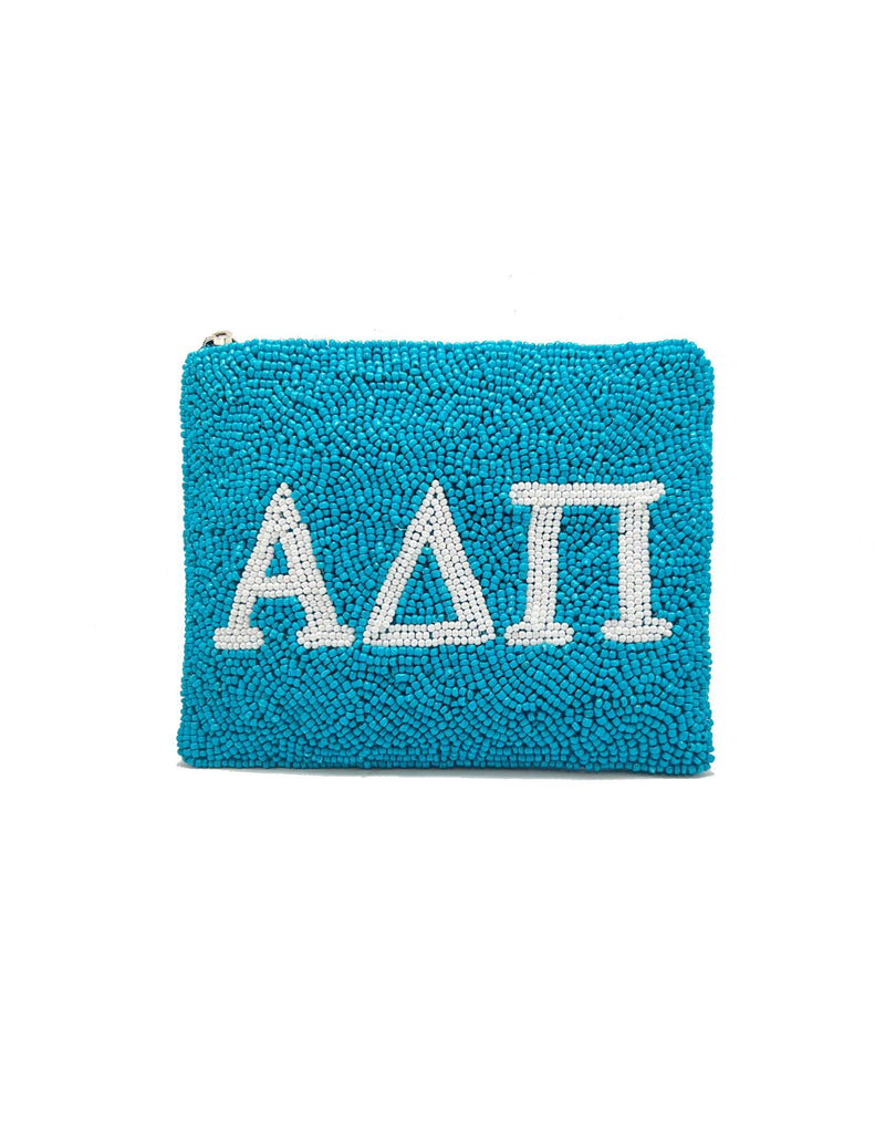 ADPi Beaded Large Coin Purse-Bags-Dear Me Southern Boutique, located in DeRidder, Louisiana