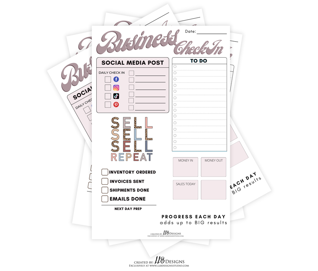 Business Check-In Pad-Dear Me Southern Boutique, located in DeRidder, Louisiana