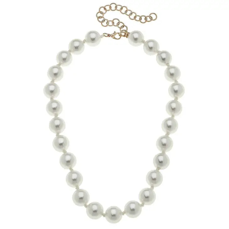 Eleanor Beaded Pearl Necklace-Dear Me Southern Boutique, located in DeRidder, Louisiana