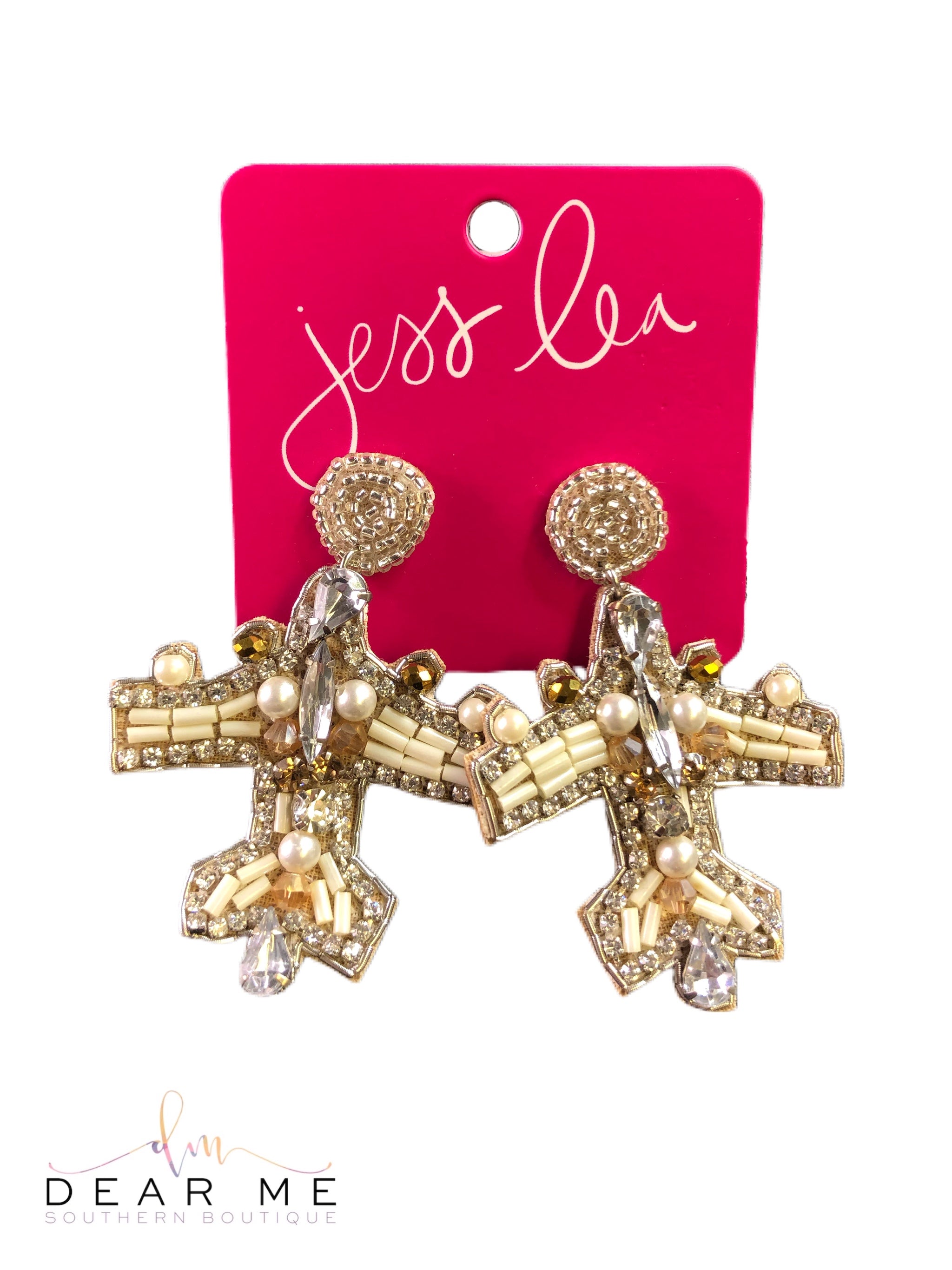 First Class Beaded Dangles-Earrings-Dear Me Southern Boutique, located in DeRidder, Louisiana