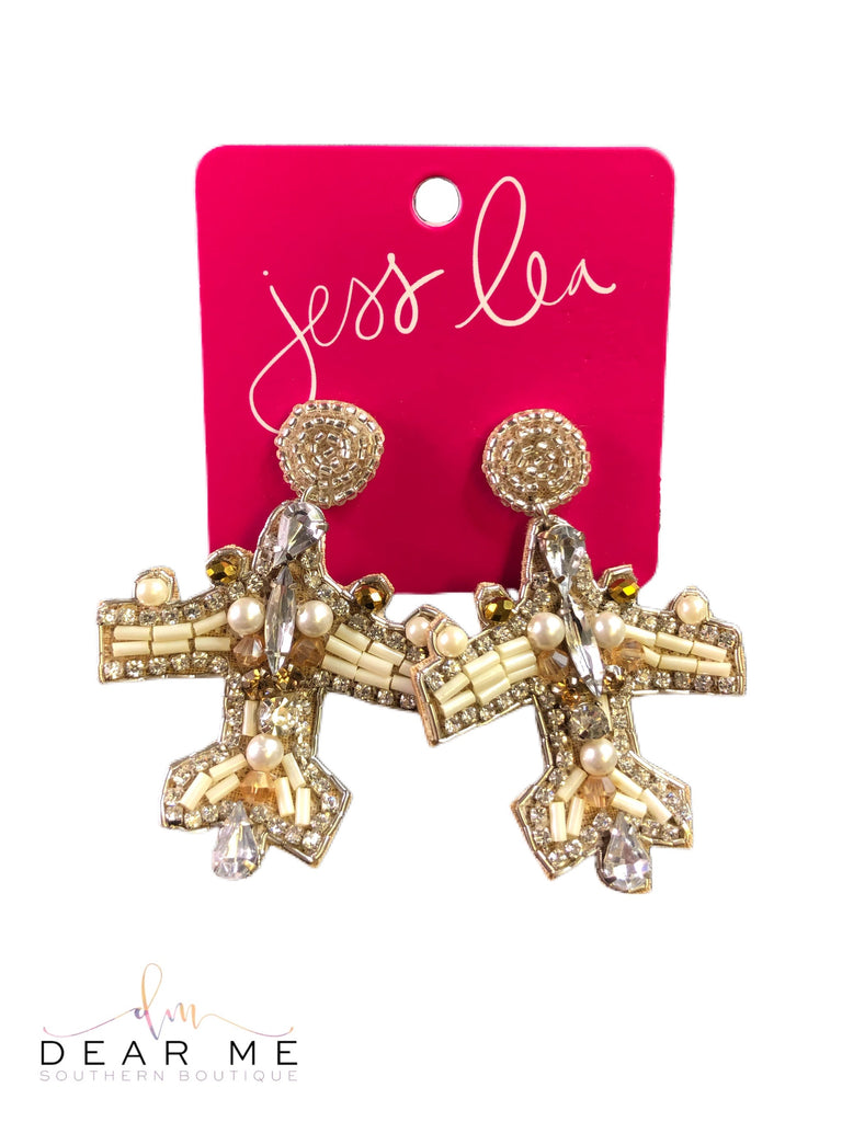 First Class Beaded Dangles-Earrings-Dear Me Southern Boutique, located in DeRidder, Louisiana