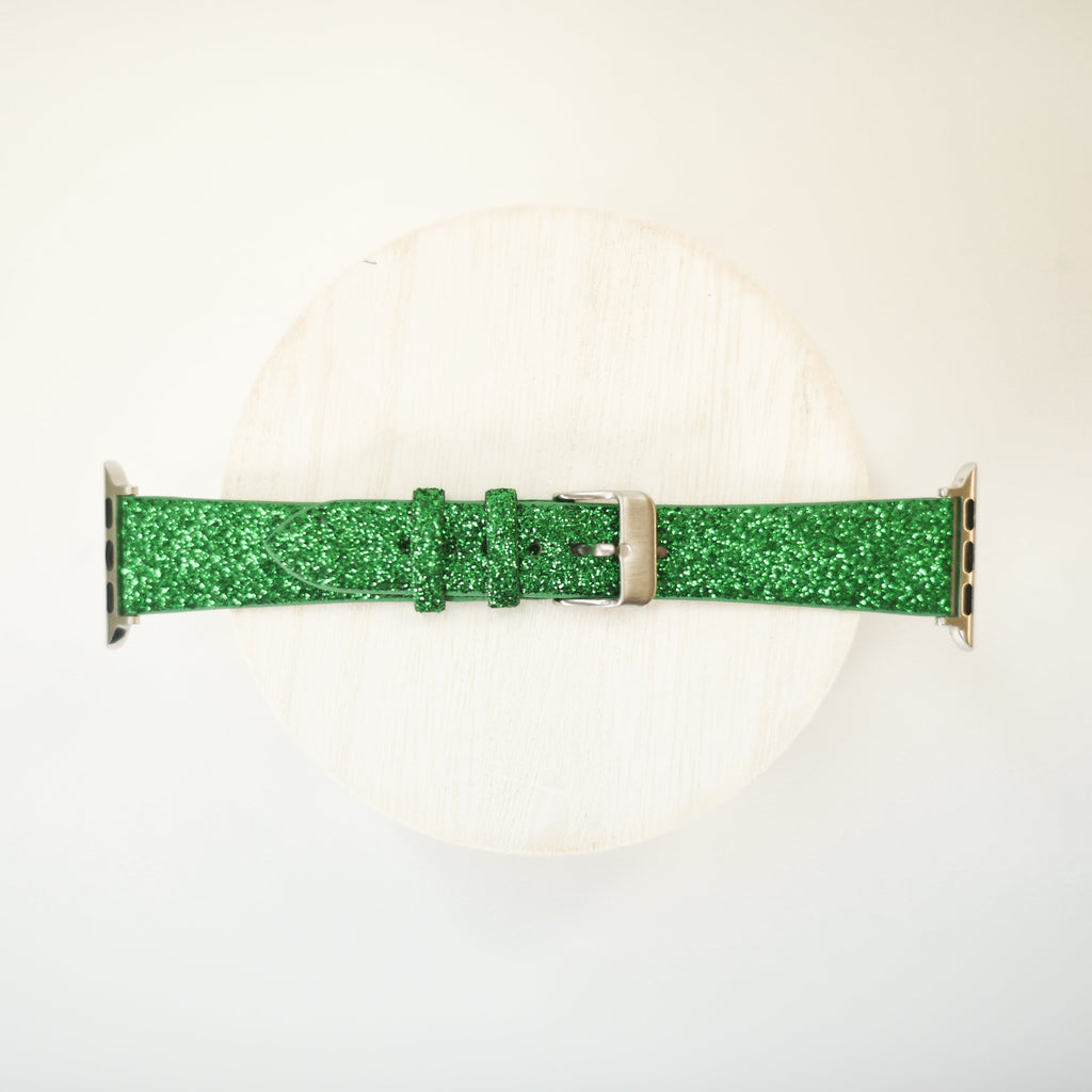 Green Glitter Watch Band-Watch Band-Dear Me Southern Boutique, located in DeRidder, Louisiana