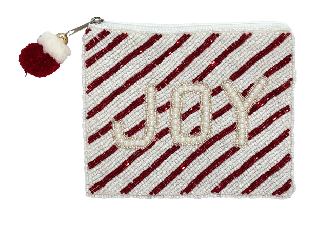 Joy Beaded Large Coin Purse-Dear Me Southern Boutique, located in DeRidder, Louisiana