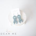 Light Blue Glitter Awareness Ribbon Randans-Earrings-Dear Me Southern Boutique, located in DeRidder, Louisiana