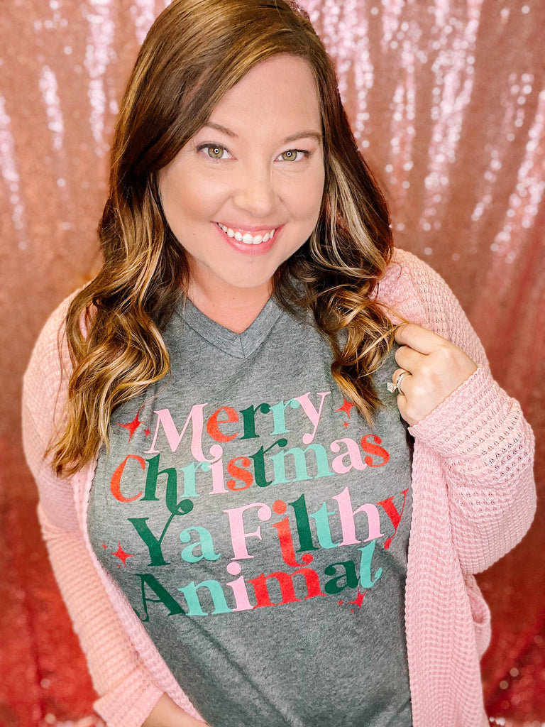Merry Christmas Ya Filthy Animal-Dear Me Southern Boutique, located in DeRidder, Louisiana