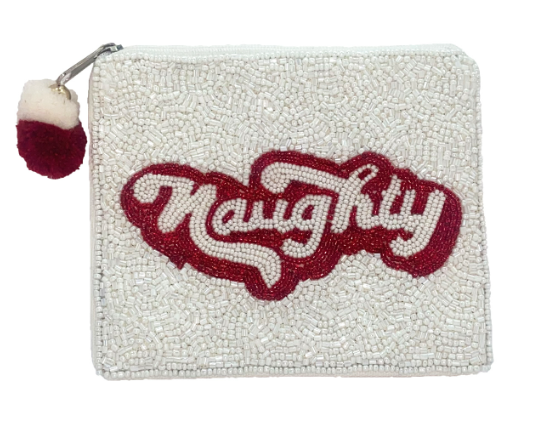 Naughty Beaded Large Coin Purse-Dear Me Southern Boutique, located in DeRidder, Louisiana