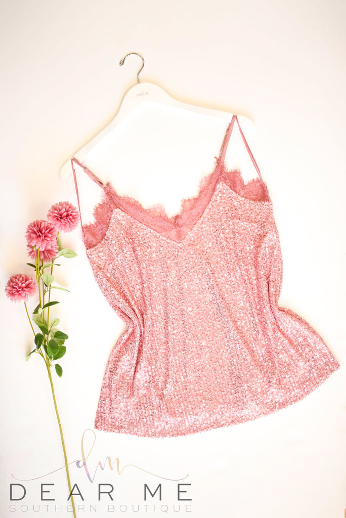 Pink Dreams Cami-Tops-Dear Me Southern Boutique, located in DeRidder, Louisiana