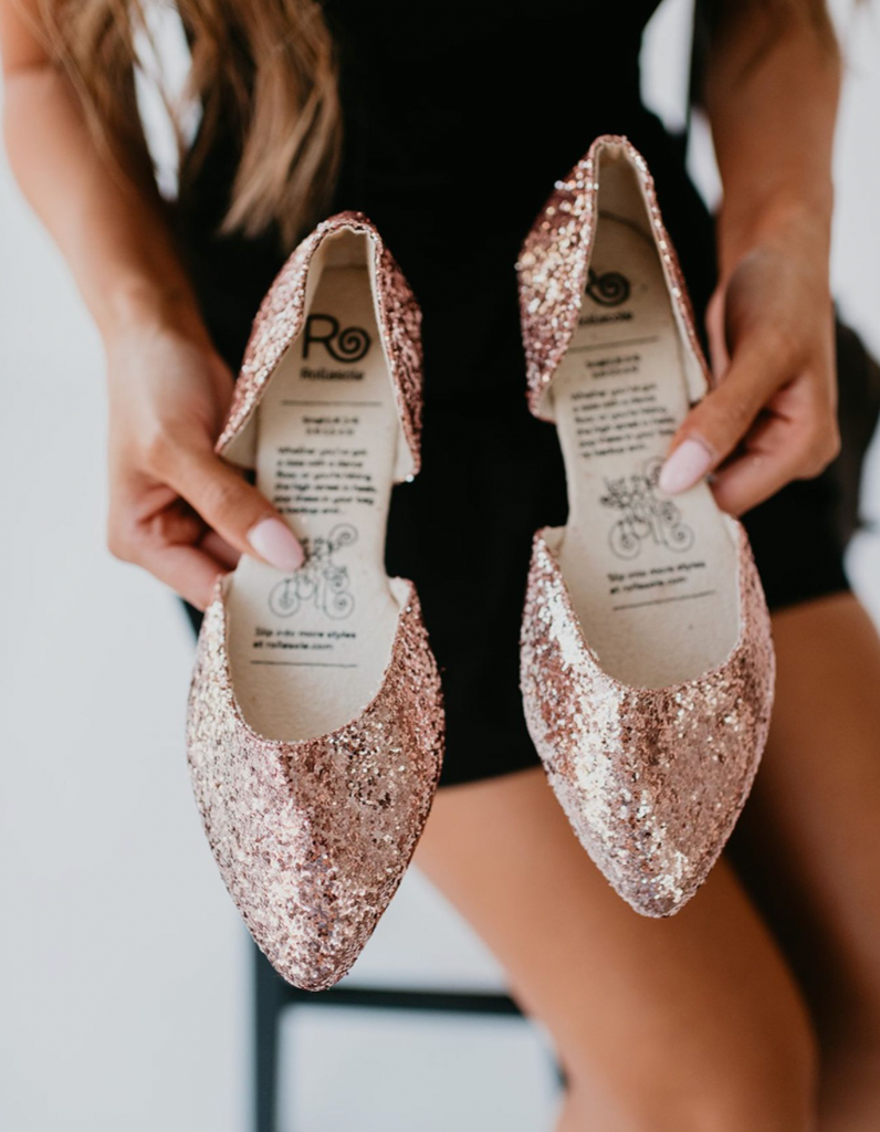 Rollasole Sparkling Rose-Shoes-Dear Me Southern Boutique, located in DeRidder, Louisiana