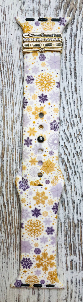 Snowflake Bling Watch Band-Watch Band-Dear Me Southern Boutique, located in DeRidder, Louisiana