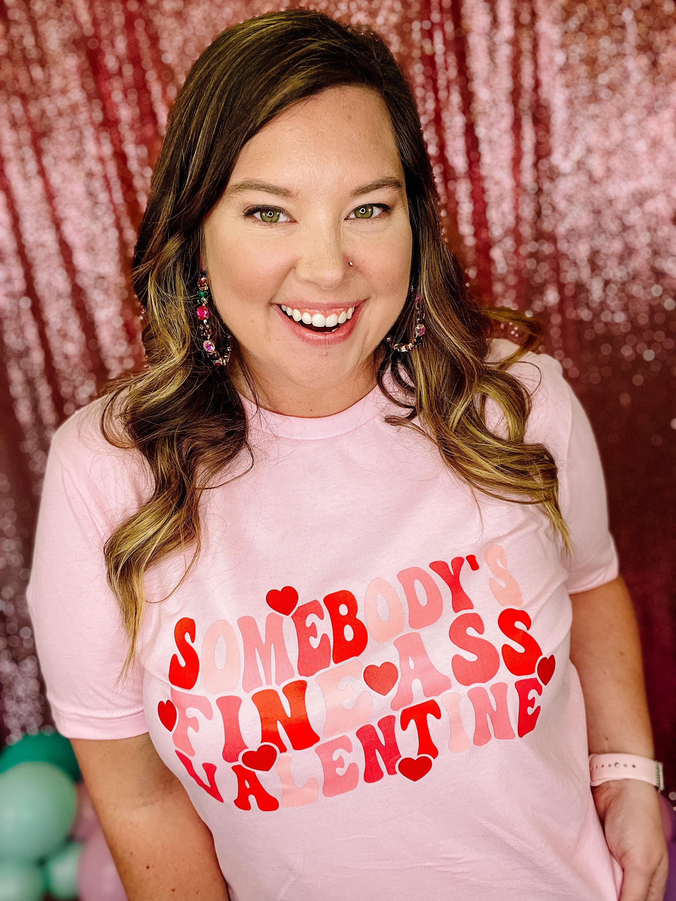 Somebody's Fine Ass Valentine Tee-Dear Me Southern Boutique, located in DeRidder, Louisiana
