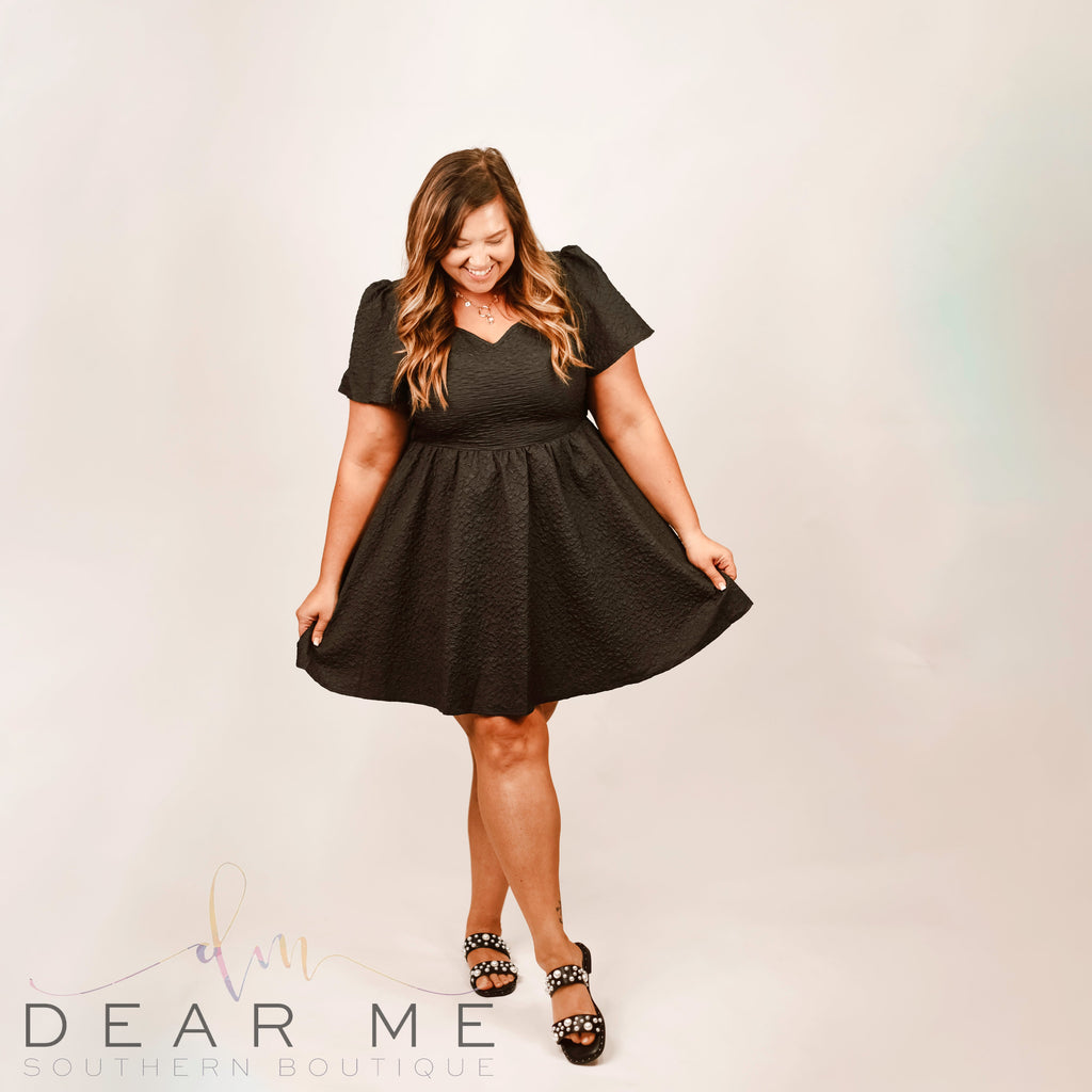 The Kimberly Dress - Black-Dresses-Dear Me Southern Boutique, located in DeRidder, Louisiana